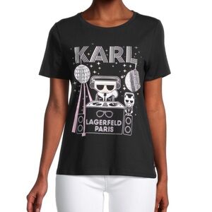 Karl Lagerfeld Disco Logo T Shirt size M